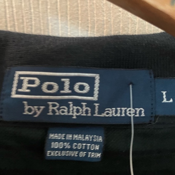 NWT men’s vintage Ralph Lauren long sleeve plaid polo shirt with Teddy bear logo - Picture 4 of 7